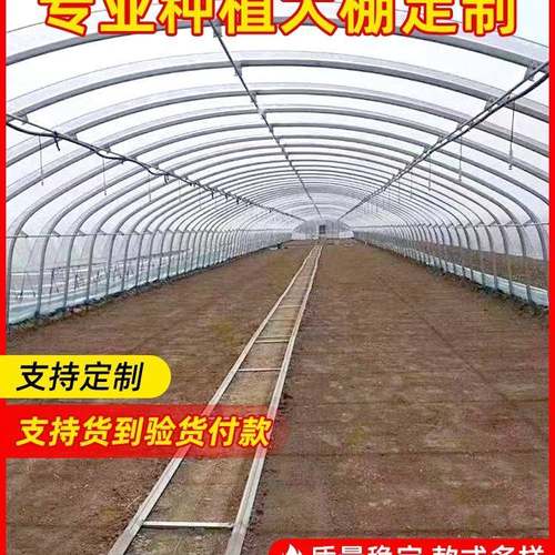 连温室蔬菜养殖大棚骨架热栋镀锌外钢管遮阳网连体全大棚VHB配件