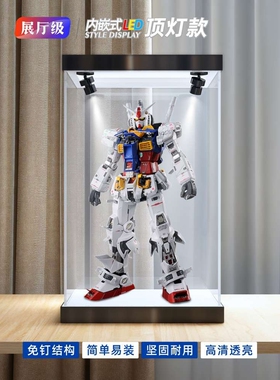 亚克力展示盒适用高达PG1/60全系列敢达强袭红色异端高透明防尘罩