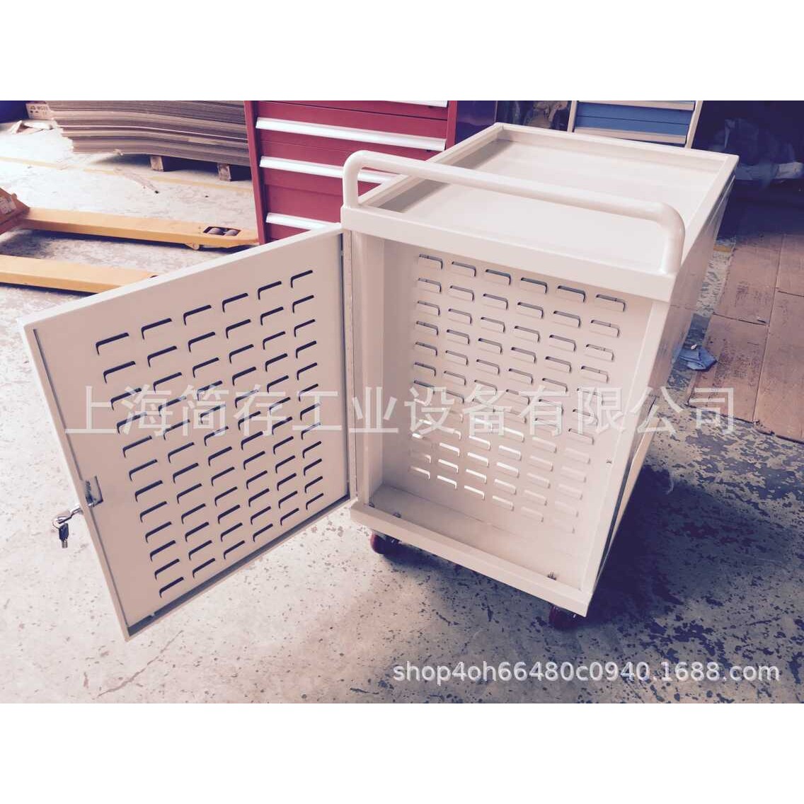制作移动型作业车 车间维修工具车组合工具柜柜 多功能挂板工具车