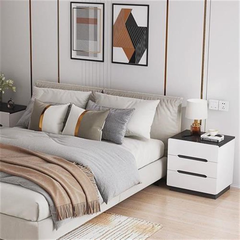 床头柜现代简约卧室床边柜子小型床尾收纳柜家用轻奢置物架