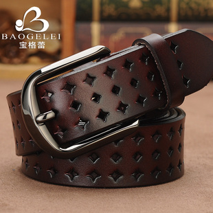 镂空女式 带新 皮带纯牛皮带女简约百搭韩国真皮女士腰带学生牛仔裤