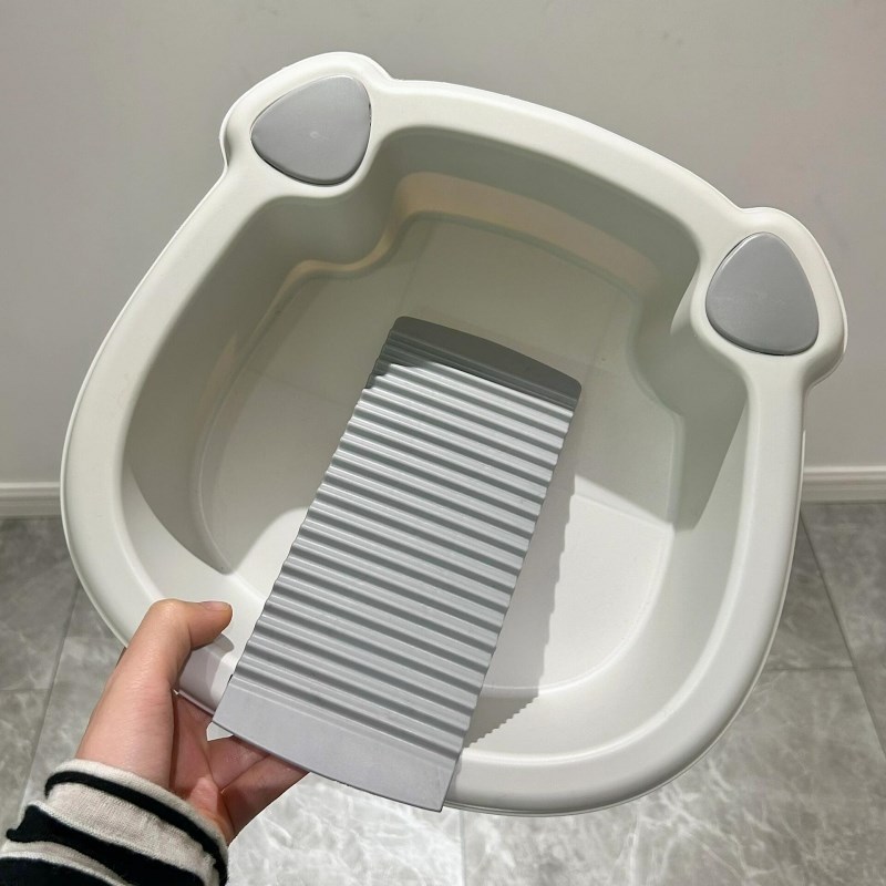 带搓衣板脸盆学生宿舍洗脸盆洗内衣内裤小盆洗衣盆子加厚塑料耐摔