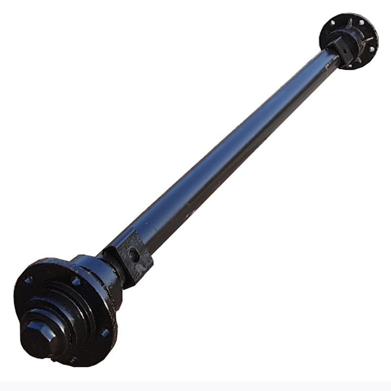 130后桥 轴头转盘挂接牵引杆升降支腿钢板减震总成防尘盖拖车配件