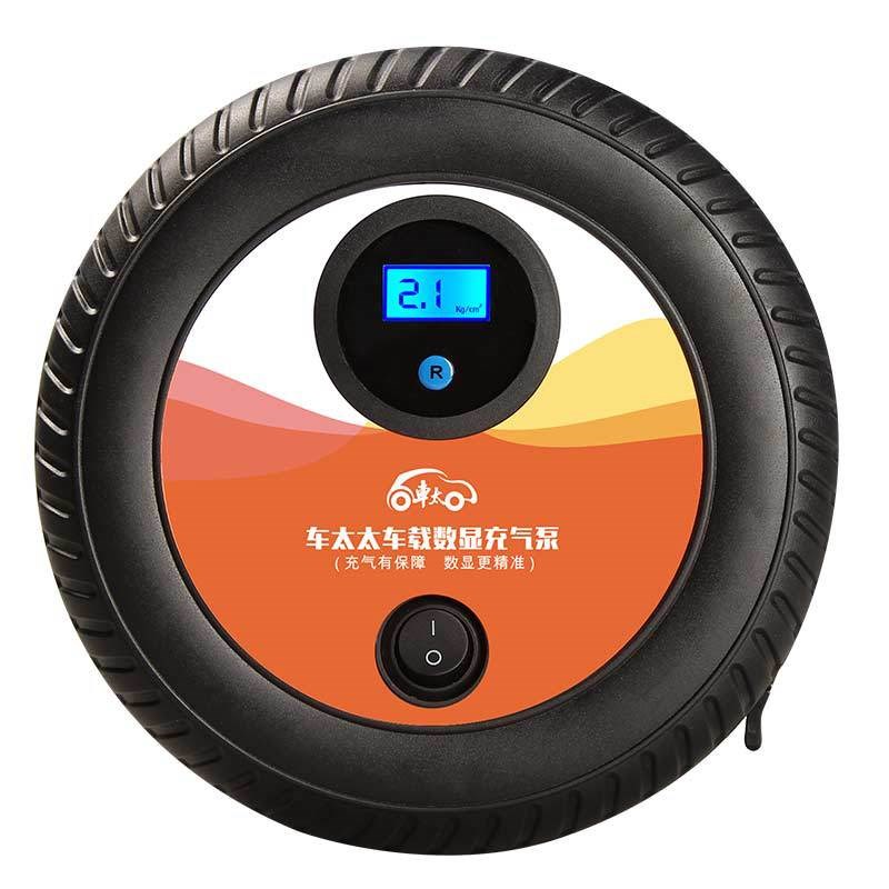 12v车载充气泵小轿车便携式电动打E气泵汽车用多功能型轮胎加气筒