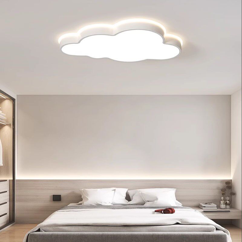 儿童房吸顶灯led卧室灯男孩女孩创意个性云朵房间110V-220V客厅灯