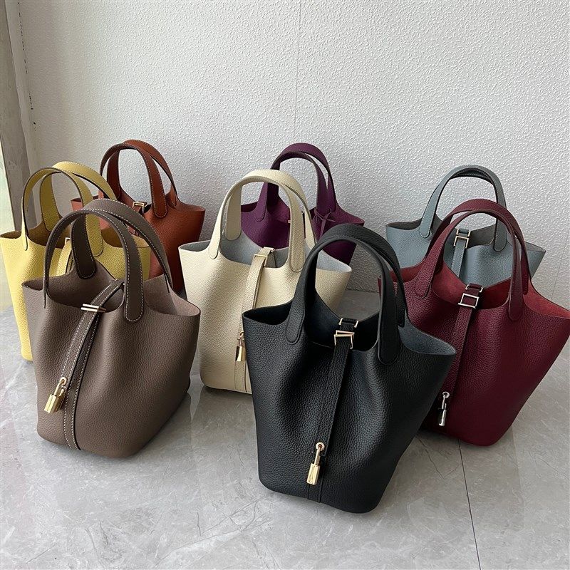 togo头层牛皮高品质菜篮子包软皮经典百搭水桶包真皮时尚手提包女,箱包皮具/热销女包/男包,水桶包,淘宝优惠券,粉丝福利购,淘宝优惠卷