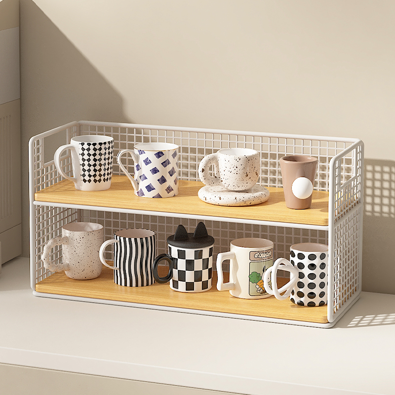 杯子收纳置物架茶杯架茶具收纳架纸杯咖啡杯子收藏架多功能展示架