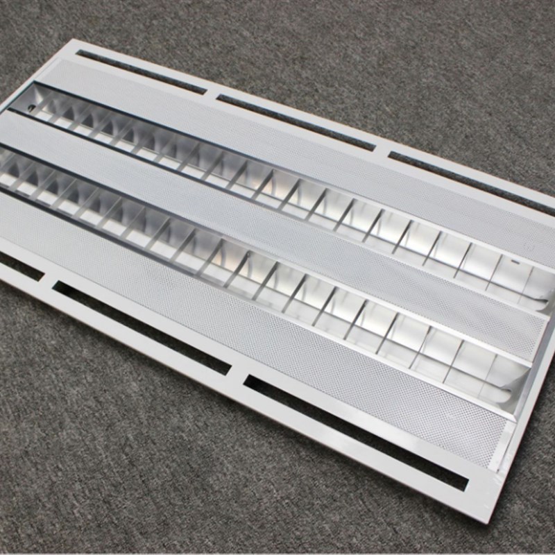 中央空调日光灯600格栅平板灯盘t5嵌入式吊顶天花灯管集成面板灯