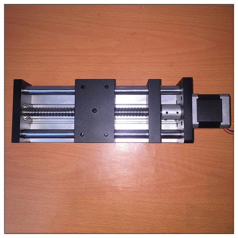 速发新品双光轴滚珠滑台导轨1204丝杆平台直N线往复运行57步进模