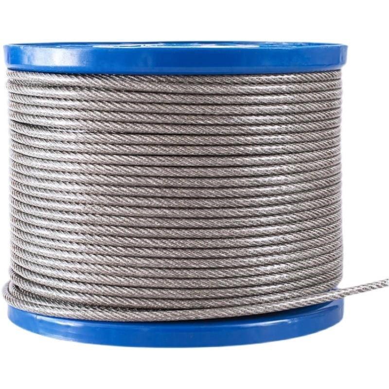 304不锈钢包塑钢丝绳超细软1 2 3 4 5钢丝线粗晾衣柔软包胶绳子