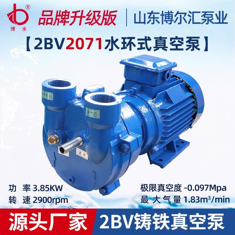 2BV水环式真空泵2BV2071真空泵铸铁不锈钢抽气泵淄博厂家