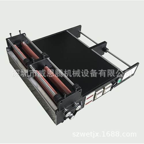 注塑导光板覆膜机推荐，双工位导光板桌面式覆膜机（双电机驱动）