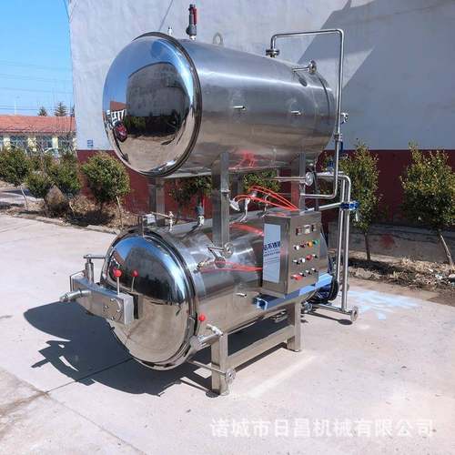 海鲜海产品杀菌锅玻璃瓶口服液高温杀菌釜山东酱牛肉杀菌设备