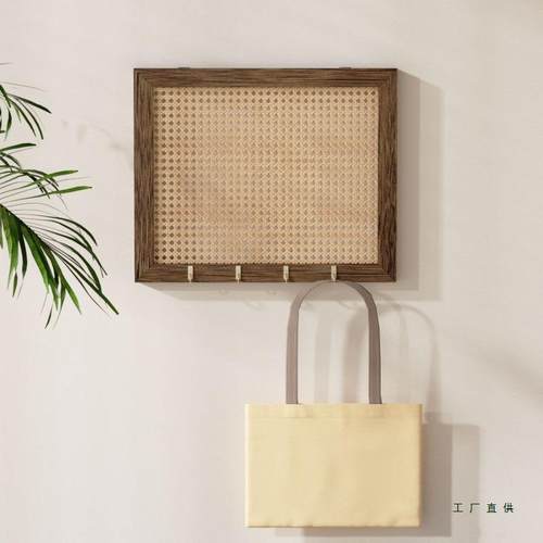 中古风实木上弱电遮挡墙装饰画箱盖板电表箱画媒体网线盒F99ST65H