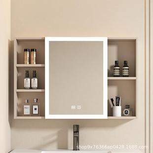北欧式 镜柜间单独收纳铝盒太镜空镜箱浴室柜组合卫生储 挂464墙式