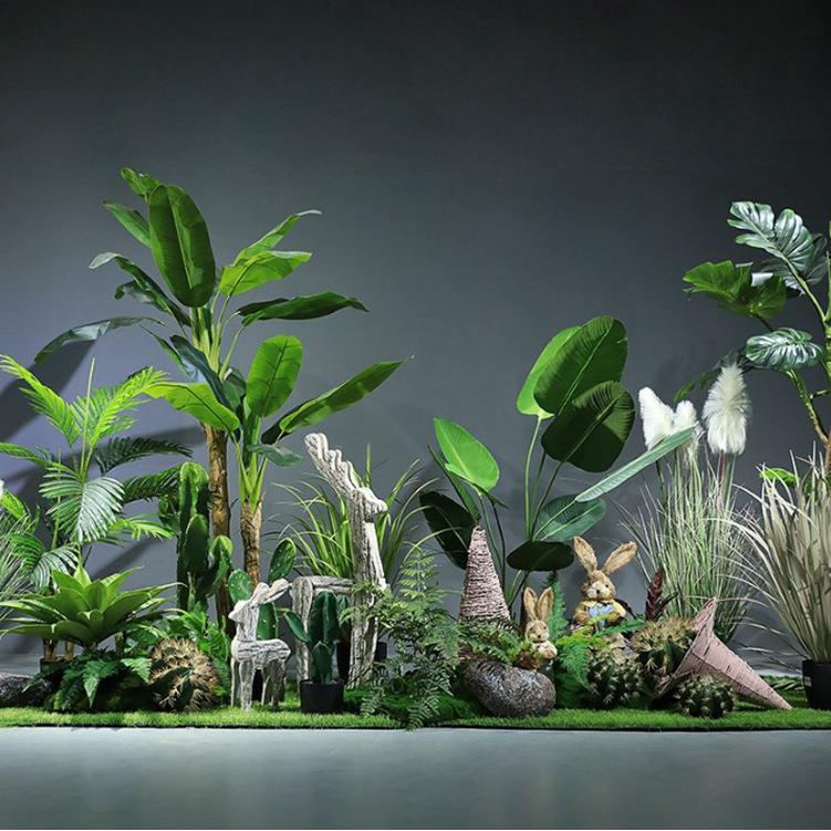 室内仿真绿植造草景旅人葵蕉天堂鸟FZLZZJ-0皮微观户外散景尾外橱