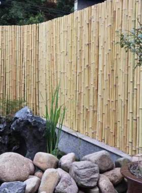 栅竹杆JSE围墙竹隔断庭院围造景户外园装饰花防腐竹室外栏竹子篱