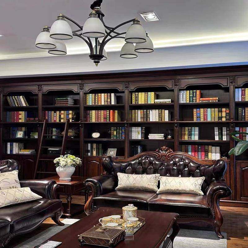 柜美式实木白书黑胡桃高端满墙储物书橱法式复色古蜡木靠墙JAN书,标准件/零部件/工业耗材,车间地垫,淘宝优惠券,粉丝福利购,淘宝优惠卷