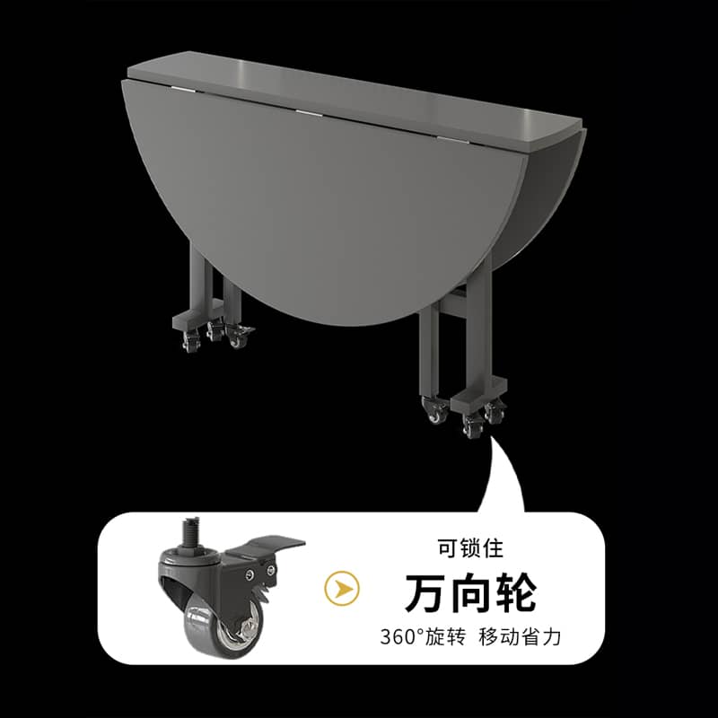 折叠桌家用餐桌可折叠大s圆桌出租房用圆形饭桌简易小户型吃饭桌