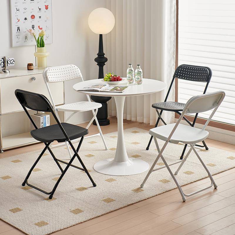 户活动会展椅赁培训租会议椅9020简约办公椅职员料椅塑外折叠椅子