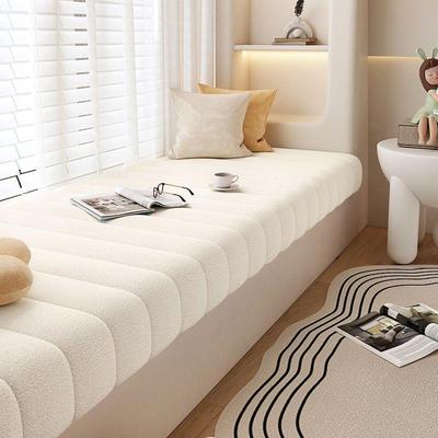 窗洗新款20拆200100194用5阳台四季通泰迪绒卧室榻榻米飘窗台垫子