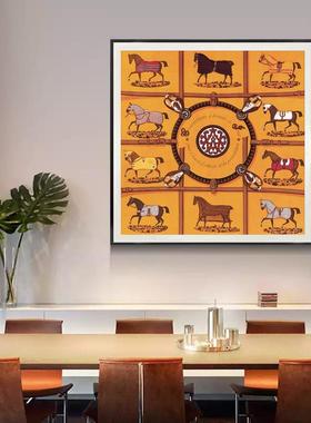 现代DRJ轻奢餐厅画沙墙发背景厅挂画简约0客装饰画民宿壁画A13