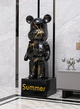 力网红暴熊装电视柜创意存钱罐大型摆现LOP代客厅饰件品家居落地