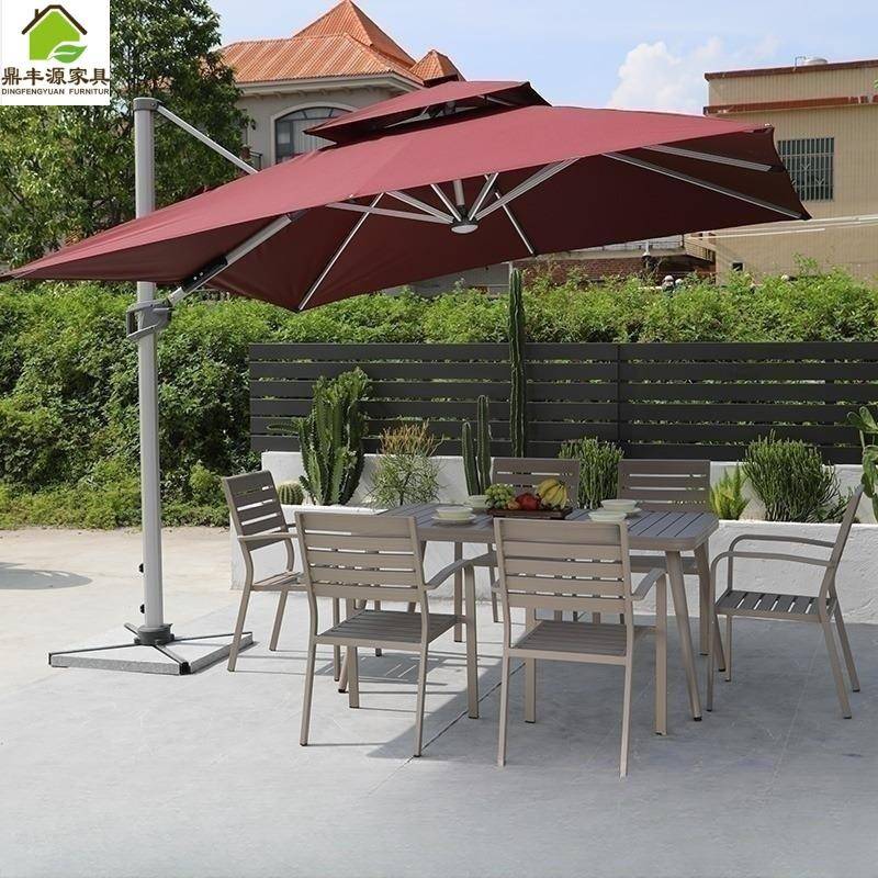 高端外桌户椅全铝合金天椅高桌档餐露厅外摆餐桌58804椅花园庭院