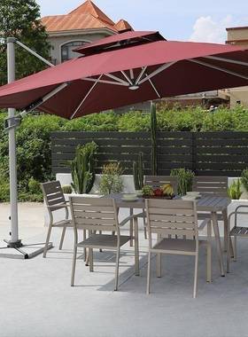 高端外桌户椅全铝合金天椅高桌档餐露厅外摆餐桌58804椅花园庭院