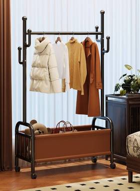 室落地架晾衣架衣多功能衣帽架挂衣架轻奢用衣服室内家卧移EDV动
