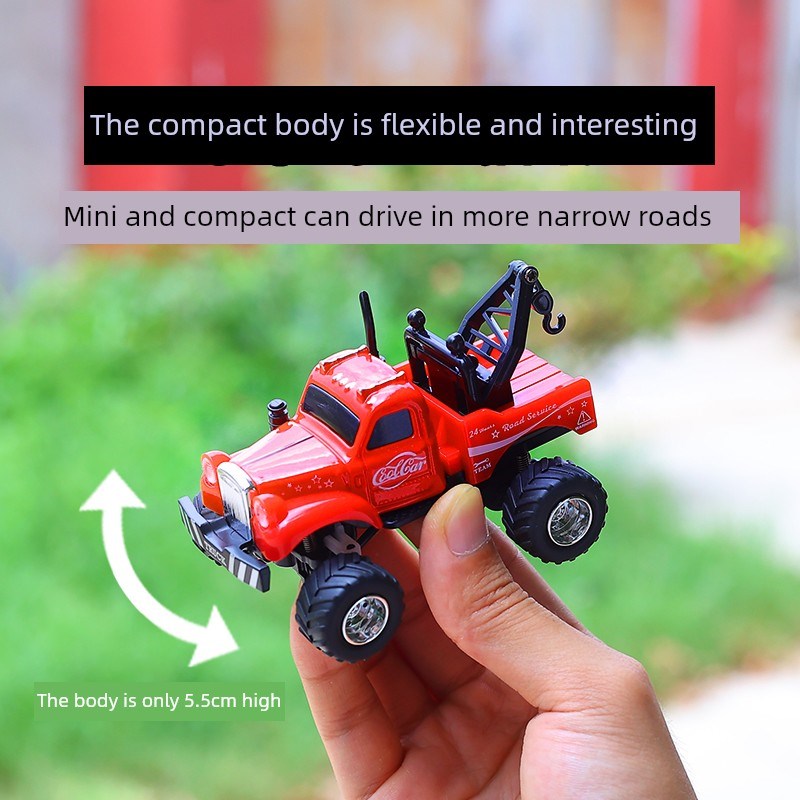 2.4g合金遥控儿童q救援车1:64全尺寸迷你修车人工模型车