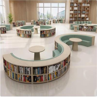 木质图LFE书架学校书馆黑书架阅览室用落地资料架钢制书架家色双