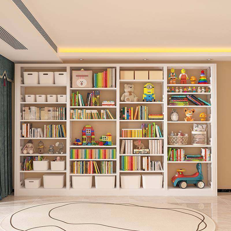 家用书架架绘儿童书籍钢架图书馆铁艺现代简约本落地制书柜YN-566