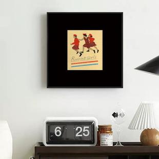 中风装饰al202402画人物挂画小众玄沙发关背景墙床古头上边柜摆画