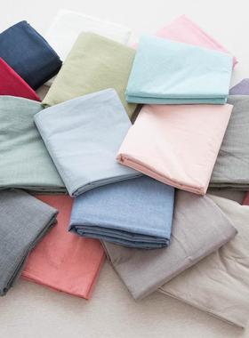 日式水棉床单床笠纯色宿舍床米品纯棉被单1.518X9000023单双洗人