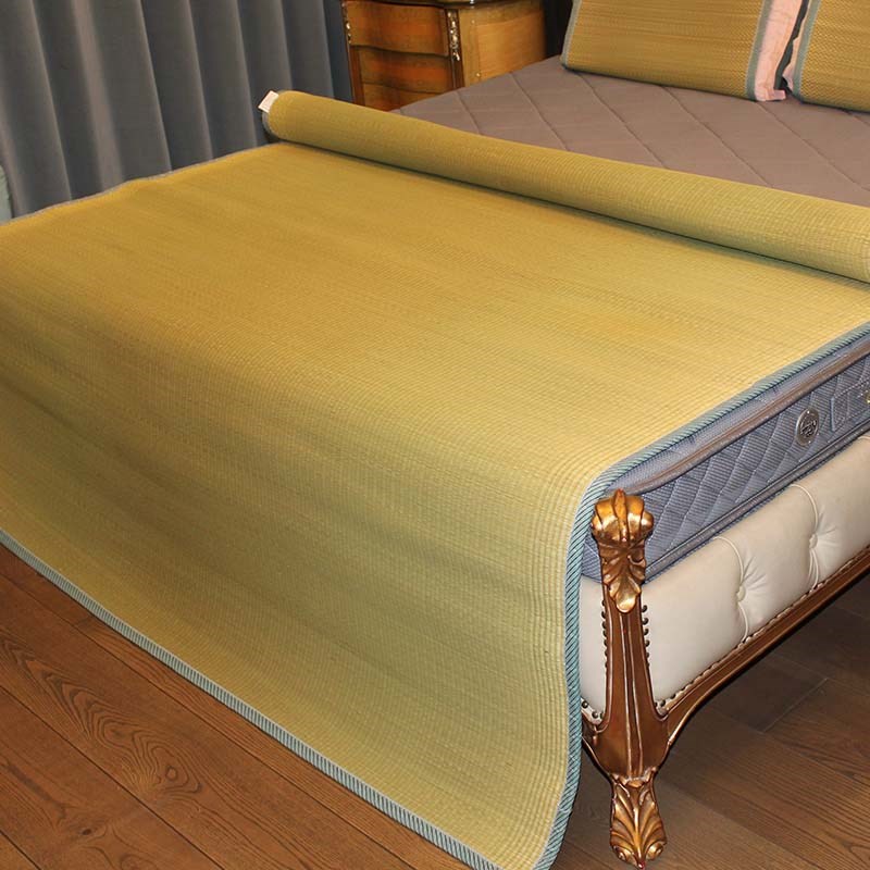 绿健白麻筋蔺草席1.8m床加厚单双人夏天然可水S洗夏季老式凉席子