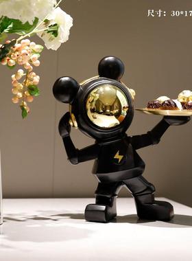 暴力熊宇01航托员太空人盘糖果盘餐入厅几电视柜户茶玄关柜收纳摆