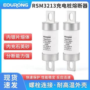 32X113直流 DC750V150A陶瓷熔管50KA 新能源充电桩熔断器 RSM3213