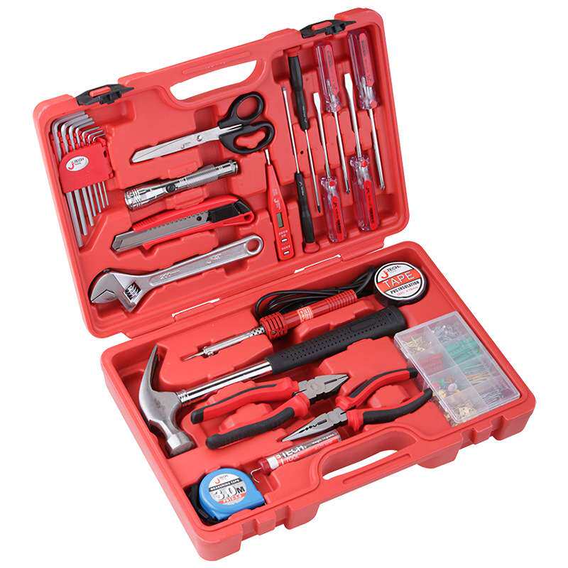 捷科JEB-F26家用工具套装综合车载工具箱电工维修组合工具组26件