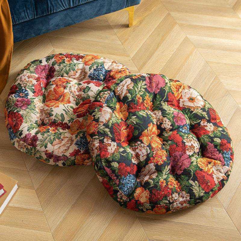 屁股垫地板家用圆形轻奢榻榻米蒲团提花阳台飘窗厚垫手工懒人坐垫,电子元器件市场,其它元器件,淘宝优惠券,粉丝福利购,淘宝优惠卷
