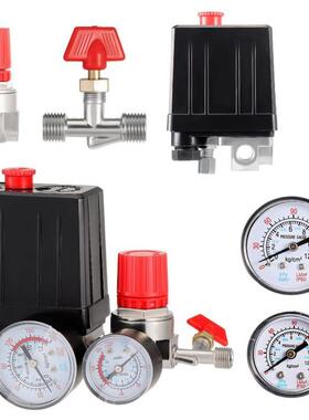 四通压力开关总成90-120PSI跨境爆款空压机配件大全自动气压四孔