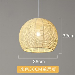 小吊 麻繩陽臺床頭燈圓形頭燈單頭民宿床頭風餐廳臥室客廳燈園日式