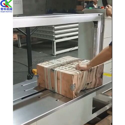 全自动扎带打包机 PP带泡沫纸箱快递纸箱捆扎机 快递运输打包设备