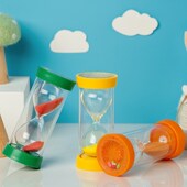 3分钟水果沙漏计时器儿童时间计时10分钟小沙漏摆件玻璃沙漏