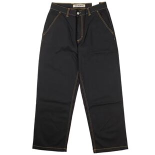 现货Polar Skate Co. ’44! Pants – Black/Orange宽松牛仔裤