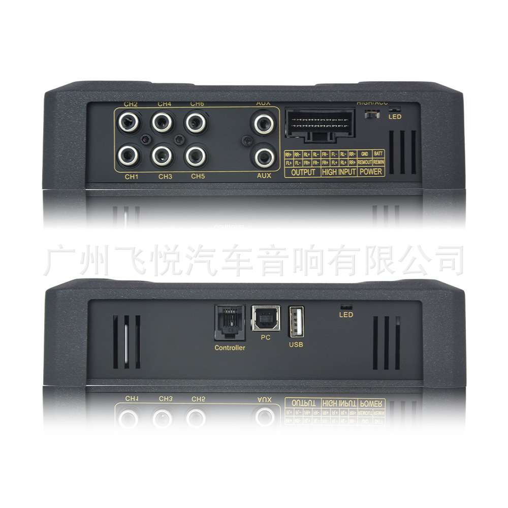 厂家 DSP专车专用4进6出功放增强音效处理器APP电脑调音MF460