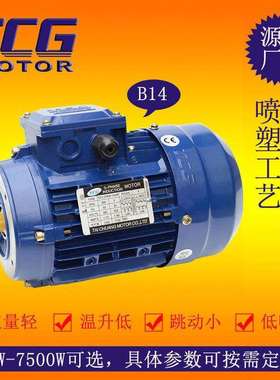 台创250W异步铝壳电机带刹车 TCG三相交流刹车电动机马达机械设备