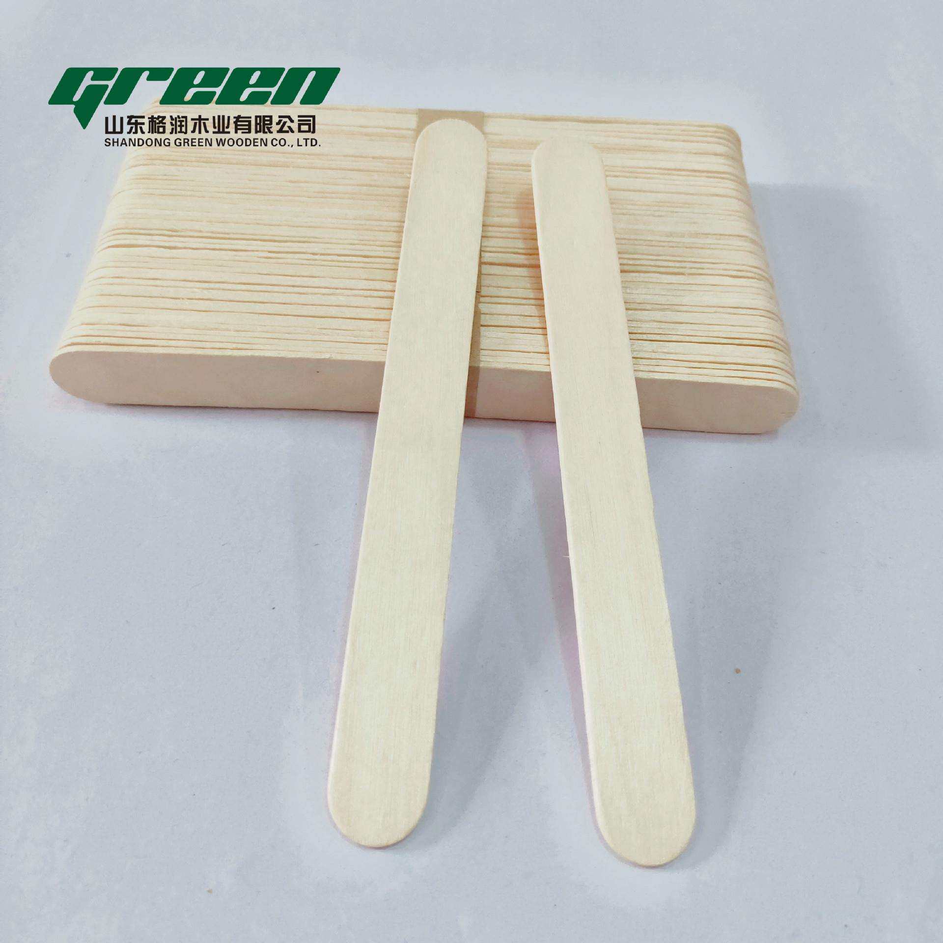 厂家生产150*18*2mm压舌板冰棒棍冰淇淋棒木制手工实木实木质