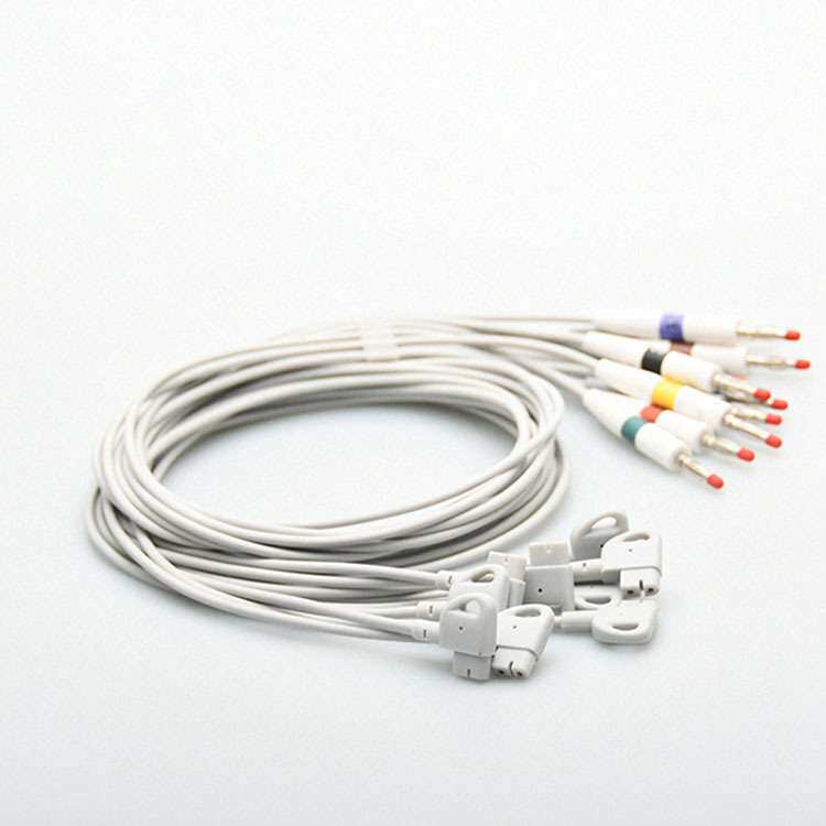 兼容TRIM M1700AM1701AM1702A分体十导心电图导联线