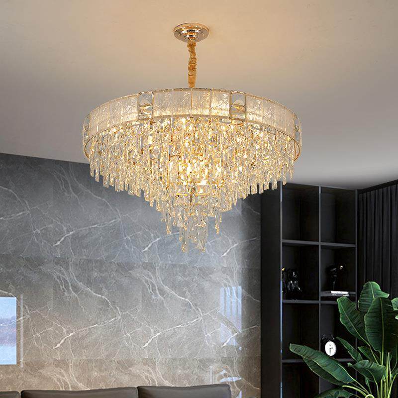 轻奢水晶客厅简约卧室餐厅家用吊灯中山led灯泡中网红款客厅吊灯,家装灯饰光源,智能吊灯,淘宝优惠券,粉丝福利购,淘宝优惠卷